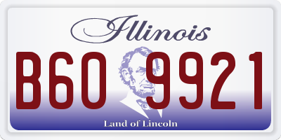 IL license plate B609921