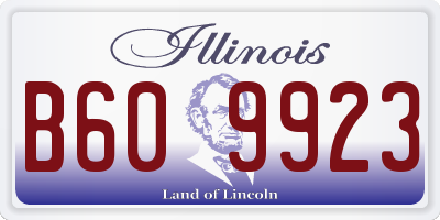 IL license plate B609923