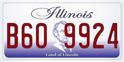 IL license plate B609924