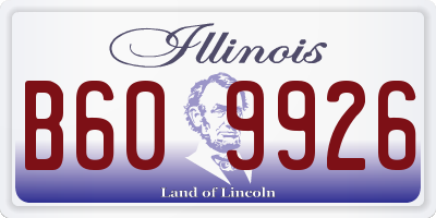 IL license plate B609926
