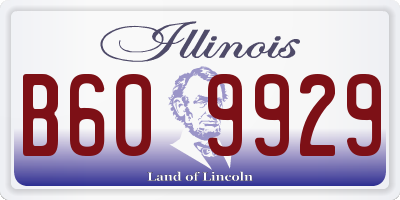IL license plate B609929