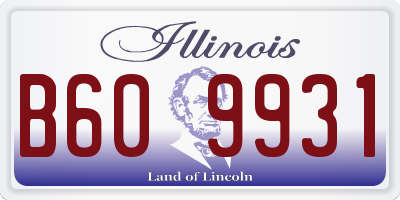 IL license plate B609931