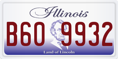 IL license plate B609932