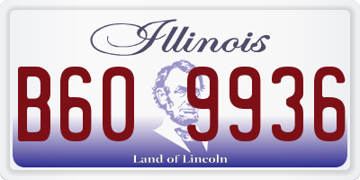 IL license plate B609936