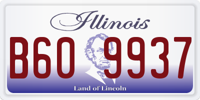 IL license plate B609937