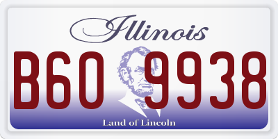IL license plate B609938
