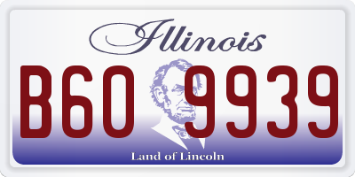 IL license plate B609939