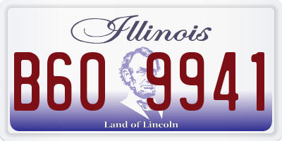 IL license plate B609941