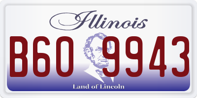 IL license plate B609943