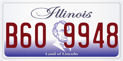IL license plate B609948