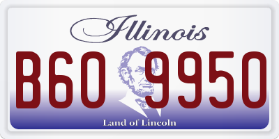 IL license plate B609950