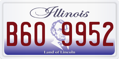IL license plate B609952
