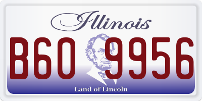 IL license plate B609956