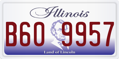 IL license plate B609957