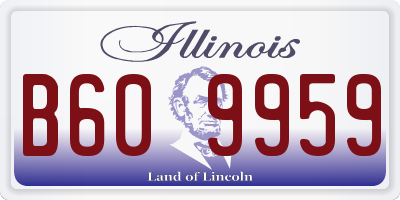 IL license plate B609959
