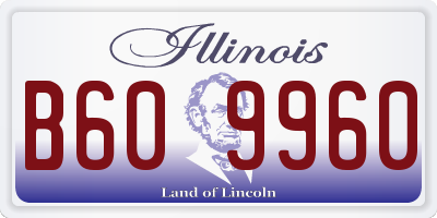 IL license plate B609960