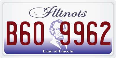 IL license plate B609962