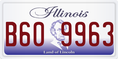 IL license plate B609963
