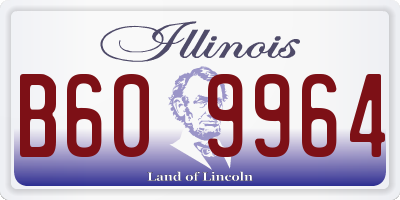 IL license plate B609964