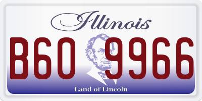 IL license plate B609966