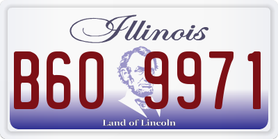 IL license plate B609971