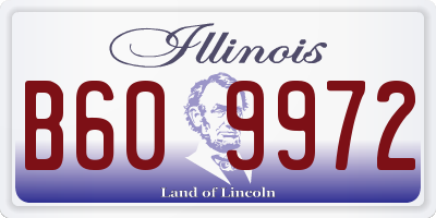 IL license plate B609972
