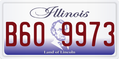 IL license plate B609973