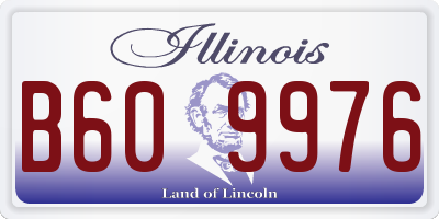 IL license plate B609976