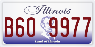 IL license plate B609977