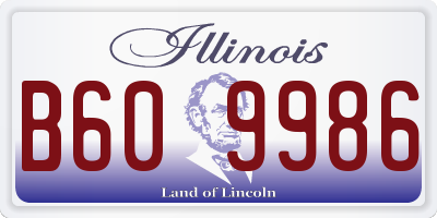 IL license plate B609986