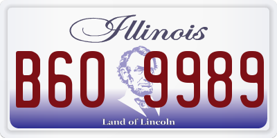 IL license plate B609989