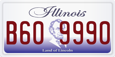 IL license plate B609990