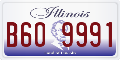 IL license plate B609991