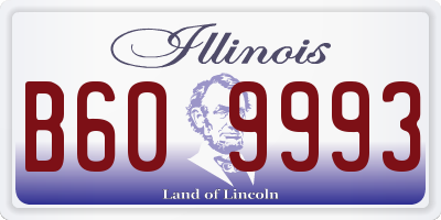 IL license plate B609993