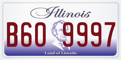 IL license plate B609997