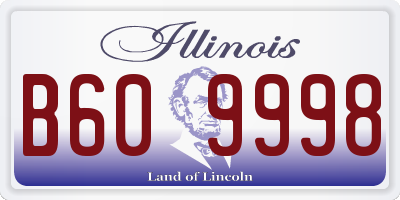 IL license plate B609998