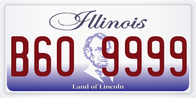 IL license plate B609999