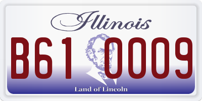 IL license plate B610009