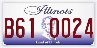 IL license plate B610024