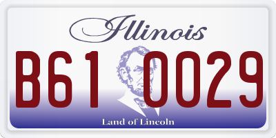 IL license plate B610029