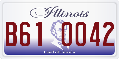 IL license plate B610042