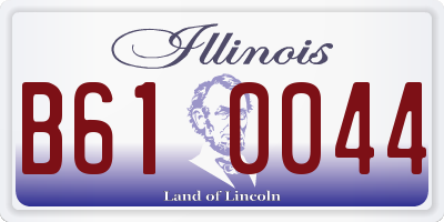 IL license plate B610044