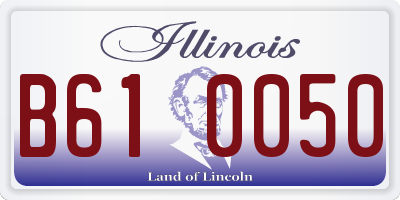 IL license plate B610050