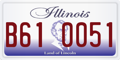 IL license plate B610051