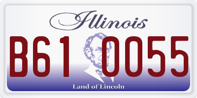 IL license plate B610055