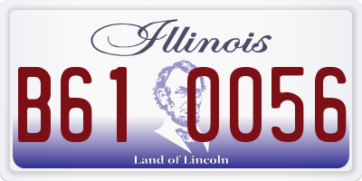 IL license plate B610056