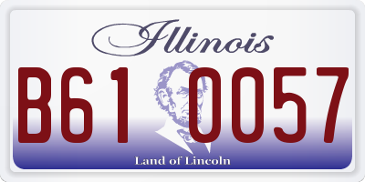 IL license plate B610057