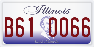 IL license plate B610066