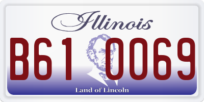 IL license plate B610069
