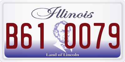 IL license plate B610079